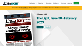 What Thelightpaper.co.uk website looked like in 2023 (1 year ago)