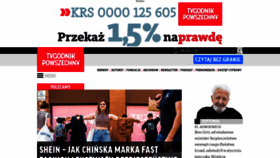What Tygodnikpowszechny.pl website looked like in 2023 (1 year ago)