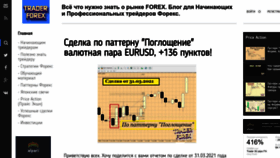 What Trader-forex.ru website looked like in 2023 (1 year ago)