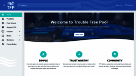 What Troublefreepool.com website looked like in 2023 (1 year ago)