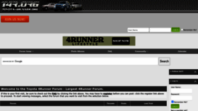 What Toyota-4runner.org website looked like in 2023 (1 year ago)