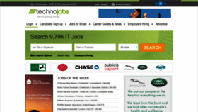 What Technojobs.co.uk website looked like in 2023 (1 year ago)