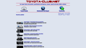 What Toyota-club.net website looked like in 2023 (1 year ago)