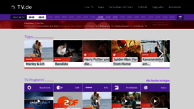 What Tv.de website looked like in 2023 (1 year ago)