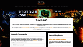 What Totalcsgo.com website looked like in 2023 (1 year ago)