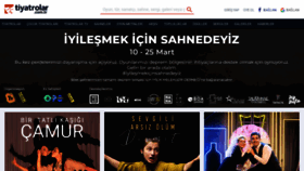 What Tiyatrolar.com.tr website looked like in 2023 (1 year ago)