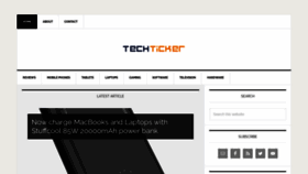 What Techtickerblog.com website looked like in 2023 (1 year ago)