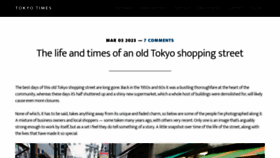 What Tokyotimes.org website looked like in 2023 (2 years ago)