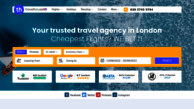 What Travelhouseuk.co.uk website looked like in 2023 (1 year ago)