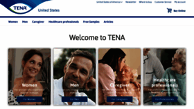 What Tena.us website looked like in 2023 (1 year ago)