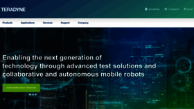 What Teradyne.com website looked like in 2023 (1 year ago)