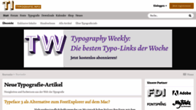 What Typografie.info website looked like in 2023 (1 year ago)