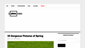 What Thephotoargus.com website looked like in 2023 (1 year ago)