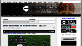 What Thesurvivalpodcast.com website looked like in 2023 (1 year ago)