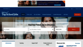 What Topschooljobs.org website looked like in 2023 (2 years ago)