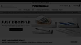 What Tweezerman.com website looked like in 2023 (1 year ago)