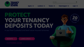 What Tenancydepositscheme.com website looked like in 2023 (1 year ago)