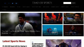 What Timesofsports.com website looked like in 2023 (1 year ago)