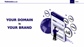 What Thedomains.co.uk website looked like in 2023 (1 year ago)