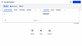 What Translate.google.com.br website looked like in 2023 (1 year ago)