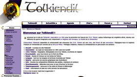 What Tolkiendil.com website looked like in 2023 (1 year ago)
