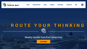 What Tampaport.com website looked like in 2023 (1 year ago)