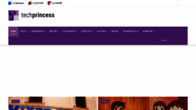 What Techprincess.it website looked like in 2023 (1 year ago)