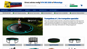 What Trampolines.nl website looked like in 2023 (1 year ago)