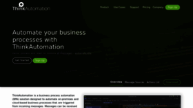 What Thinkautomation.com website looked like in 2023 (1 year ago)