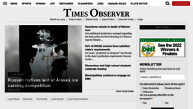 What Timesobserver.com website looked like in 2023 (1 year ago)