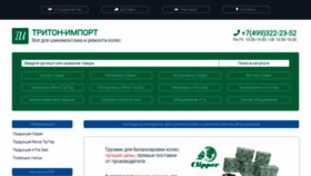 What Triton-import.ru website looked like in 2023 (1 year ago)