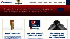 What Thrombosisuk.org website looked like in 2023 (1 year ago)