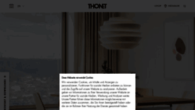 What Thonet.de website looked like in 2023 (1 year ago)