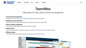 What Teamwox.com website looked like in 2023 (1 year ago)