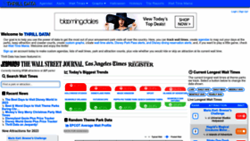 What Thrill-data.com website looked like in 2023 (1 year ago)