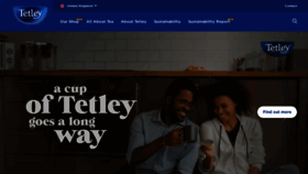 What Tetley.co.uk website looked like in 2023 (1 year ago)