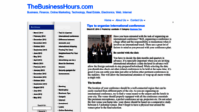 What Thebusinesshours.com website looked like in 2023 (1 year ago)