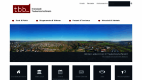 What Tauberbischofsheim.de website looked like in 2023 (1 year ago)