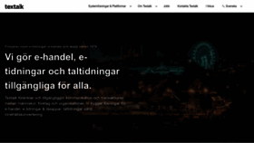 What Textalk.se website looked like in 2023 (1 year ago)