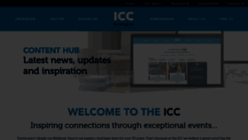 What Theicc.co.uk website looked like in 2023 (1 year ago)