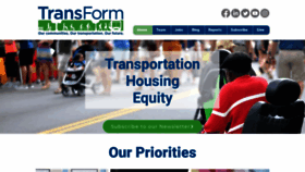 What Transformca.org website looked like in 2023 (1 year ago)