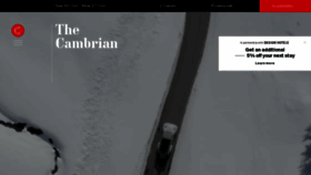 What Thecambrianadelboden.com website looked like in 2023 (1 year ago)