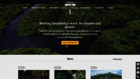 What Tropenbos.org website looked like in 2023 (2 years ago)