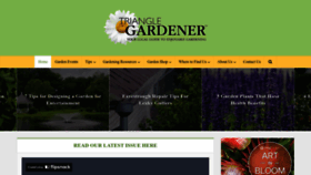 What Trianglegardener.com website looked like in 2023 (1 year ago)