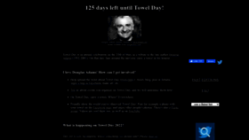 What Towelday.org website looked like in 2023 (1 year ago)