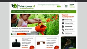 What Tuinexpress.nl website looked like in 2023 (1 year ago)