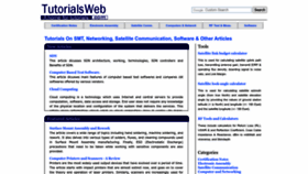 What Tutorialsweb.com website looked like in 2023 (3 years ago)