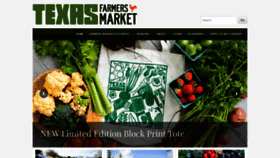 What Texasfarmersmarket.org website looked like in 2023 (1 year ago)
