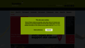 What Tourettes-action.org.uk website looked like in 2023 (1 year ago)