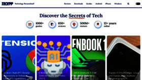 What Techpp.com website looked like in 2023 (1 year ago)